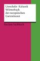 Wörterbuch der europäischen Gartenkunst