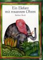 Ein Elefant mit rosaroten Ohren