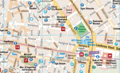 Borch Map Athina. Athen / Athens