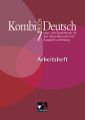 7. Jahrgangsstufe, Kombi-Buch Deutsch, Arbeitsheft