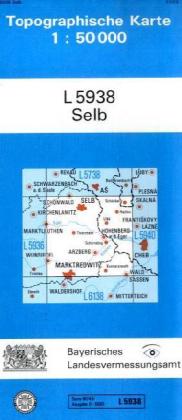 Topographische Karte Bayern Selb