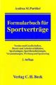 Formularbuch für Sportverträge