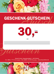 Geschenk-Gutschein im Wert von 30 EUR