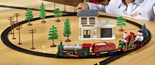 Eisenbahn Set "Weihnachtszug" 49 tlg.