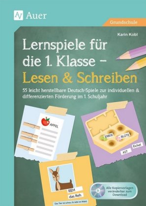 Lernspiele für die 1. Klasse - Lesen & Schreiben, m. CD-ROM