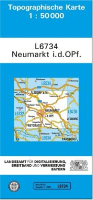 Topographische Karte Bayern Neumarkt i. d. OPf.
