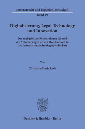 Digitalisierung, Legal Technology und Innovation.