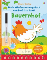 Mein Wisch-und-weg-Buch von Punkt zu Punkt - Bauernhof