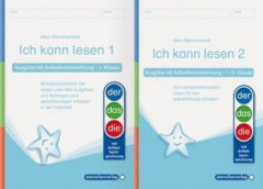 Ich kann lesen 1 und 2 - Ausgabe mit Artikelkennzeichnung für die 1. und 2. Klasse, 2 Hefte