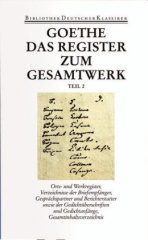 Register und Gesamtinhaltsverzeichnis zur I. und II. Abteilung