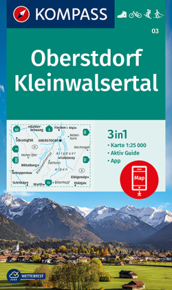 KOMPASS Wanderkarte Oberstdorf, Kleinwalsertal