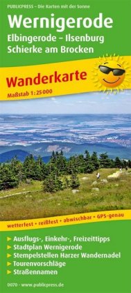 PublicPress Wanderkarte Wernigerode - Elbingerode - Ilsenburg - Schierke am Brocken