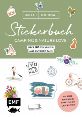 Bullet Journal Stickerbuch - Camping & Nature Love - Über 600 Sticker für alle Outdoor-Fans