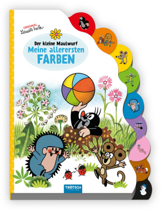 Trötsch Der kleine Maulwurf Pappenbuch mit Register Meine allerersten Farben