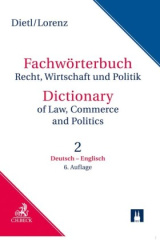 Fachwörterbuch Recht, Wirtschaft und Politik  Band 2: Deutsch - Englisch. Bd.2