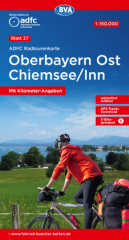 ADFC-Radtourenkarte 27 Oberbayern Ost / Chiemsee / Inn 1:150.000, reiß- und wetterfest, GPS-Tracks Download