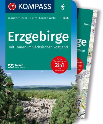 KOMPASS Wanderführer 5266 Erzgebirge, 55 Touren