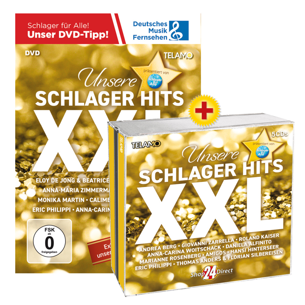 Unsere Schlager Hits XXL CD+DVD-Paket