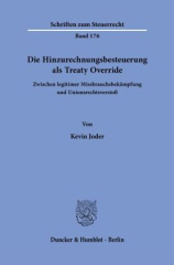 Die Hinzurechnungsbesteuerung als Treaty Override.