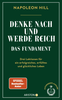 Denke nach und werde reich - Das Fundament