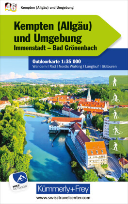 Kempten (Ällgau) und Umgebung Nr. 46 Outdoorkarte Deutschland 1:35 000