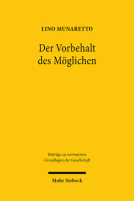 Der Vorbehalt des Möglichen