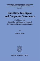 Künstliche Intelligenz und Corporate Governance.