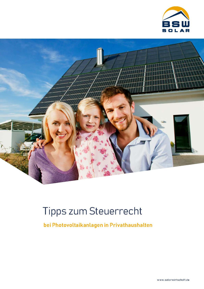 Steuermerkblatt Photovoltaik 10. Auflage