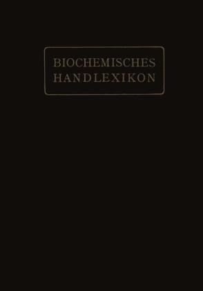 Biochemisches Handlexikon