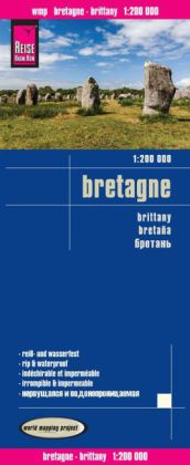 World Mapping Project Reise Know-How Landkarte Bretagne (1:200.000). Brittany / Bretana