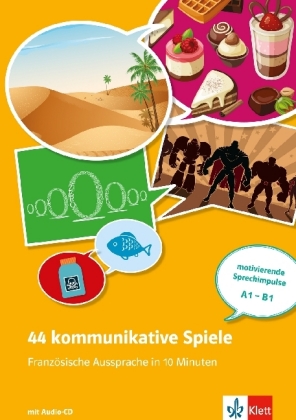 44 kommunikative Spiele (A1-B1), m. Audio-CD